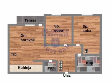 Trosoban stan u izgradnji na Bul. Patrijarha Pavla!