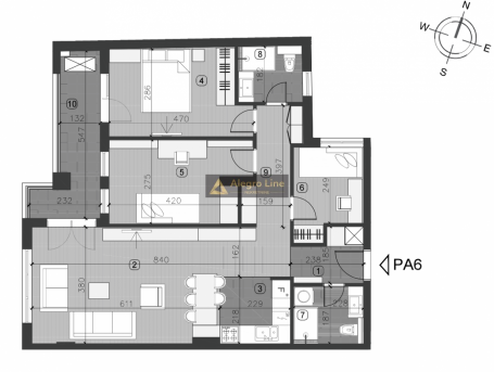 Trosobni stan - poslovni apartman u kompleksu Vojvoda Residence - L1 PA6