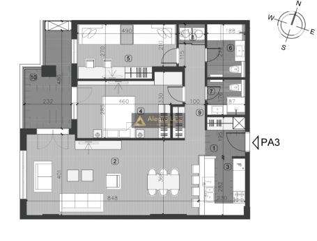 Trosobni stan - poslovni apartman u kompleksu Vojvoda Residence - L1 PA3