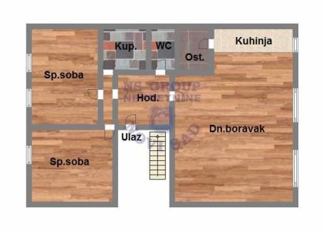 Trosoban stan na Bulevaru, 78m2