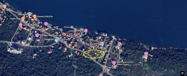 Plac u Krašićima – 50 metara od mora, izlaz na privatnu plažu