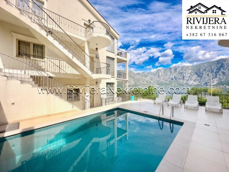 For sale furnished two-bedroom apartment Prcanj Kotor