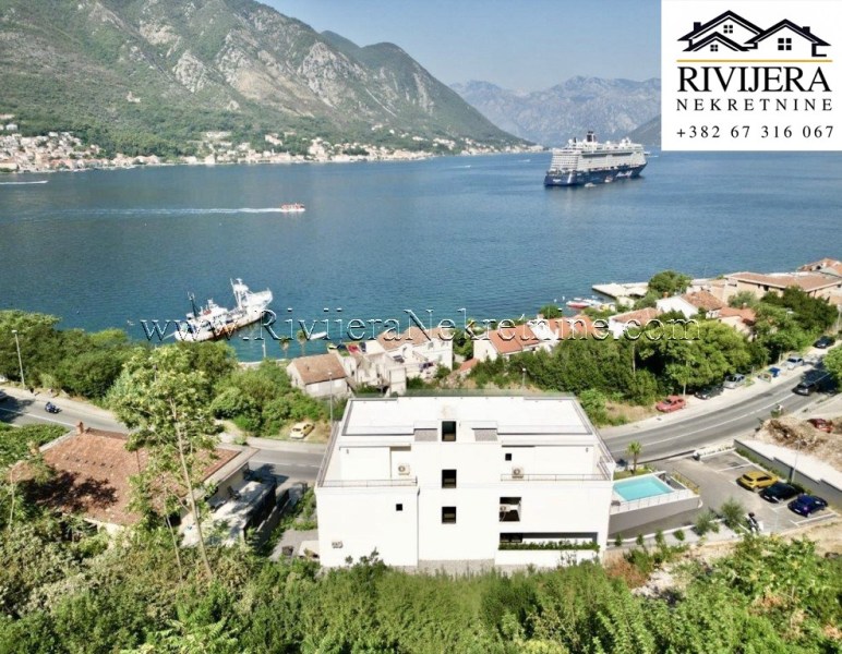Ekskluzivan trosoban dupleks stan sa pogledom na more Dobrota Kotor