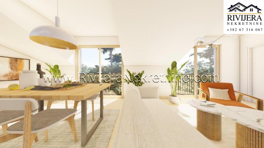 Na prodaju dvosoban penthouse Dumidran Tivat