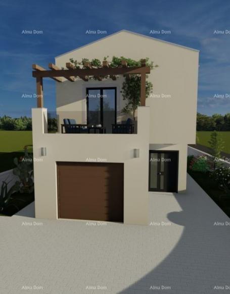 Kuća Prodaje se kuća sa bazenom,160 m2 neto, u fazi izgradnje, Svetvinčenat