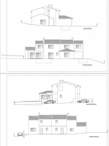 Kuća Prodaja moderne dupleks vile s bazenom, Kožljani, Barban!