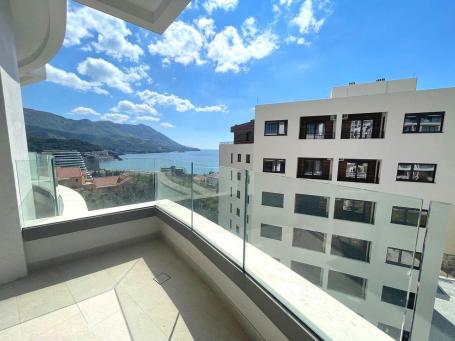 Dvosoban stan 74m2 u novom kompleksu sa bazenom, SPA i pogledom na more - BECICI