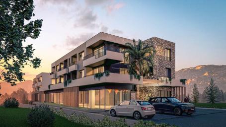Poslovni prostor 551.46m2 u novom stambenom kompleksu u izgradnji, Radanovici-Kotor