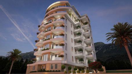 Trosoban stan 113m2 u novom kompleksu sa bazenom, SPA i pogledom na more - BECICI
