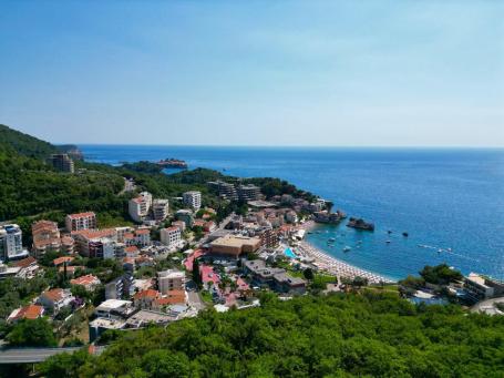 Urbanizovano zemljiste 732m2 sa panoramskim pogledom-Przno, Sveti Stefan