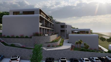 Jednosoban apartman 79.24m2 u novom kompleksu sa panoramskim pogledom na more – Tivat