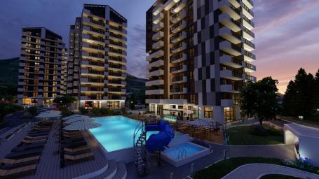Prodaja dvosobnog stana 73m² u novom luksuznom kompleksu sa bazenom, SPA centrom i panoramskim pogle