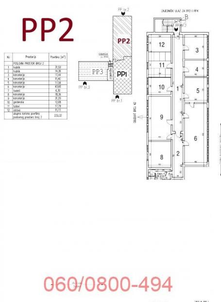 Poslovni prostor od 830 m2 u Zemunu, Cara Dušana ID#3234