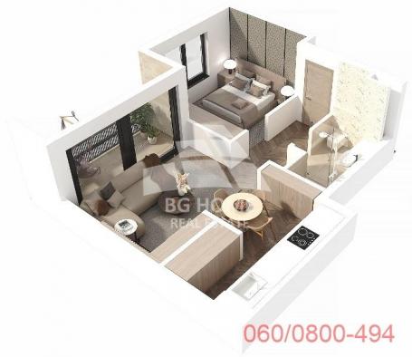 Luksuzan stan na Banovom brdu sa terasom 20m2, Karpoševa ID#3521
