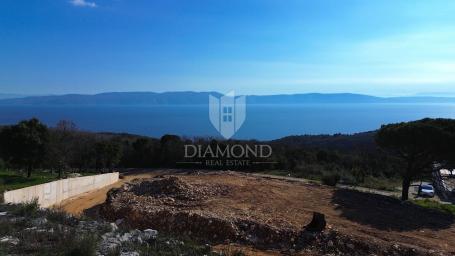 Labin, Rabac, Baugrundstück mit Meerblick
