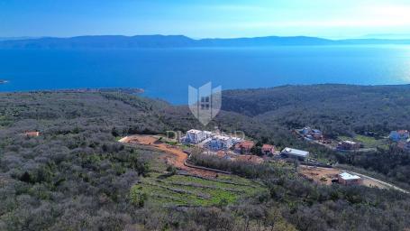 Labin, Rabac, Baugrundstück mit Meerblick
