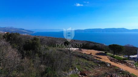 Labin, Rabac, Baugrundstück mit Meerblick