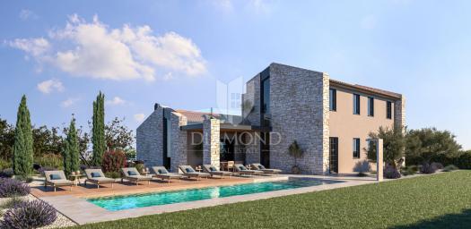 Poreč - Umgebung - Baugrundstück 846 m² mit Projekt und Baugenehmigung