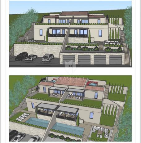 Momjan, kuća 110 m2 u sa bazenom, u izgradnji