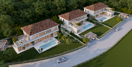 Poreč Umgebung – Grundstück mit Projekt für eine Villa mit Pool