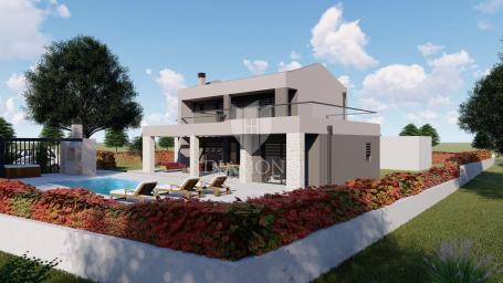 Sv. Lovreč – moderna montažna vila 190 m² s pogledom na more