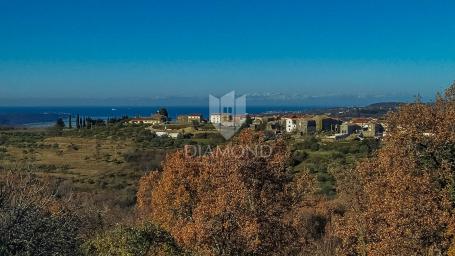 Exklusiv! Momjan, Grundstück mit Panoramablick auf das Meer!