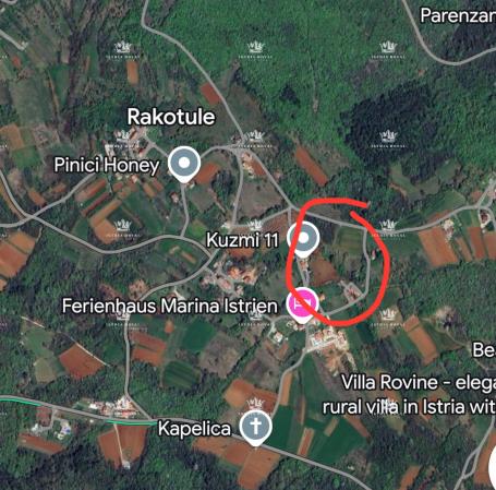Prodaja građevinskog zemljišta Rakotule – 1.942 m² s pogledom na Motovun | Istra