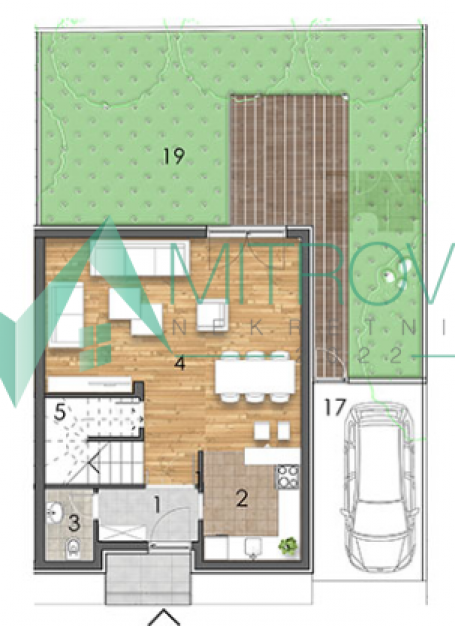 Urbana kuća 181 m2 + dvorište + bazen i parking - RETKO U PONUDI! 