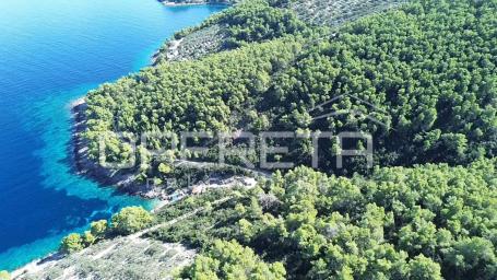 Poljoprivredno zemljiste s kućicom, nedaleko od mora, Vela Luka