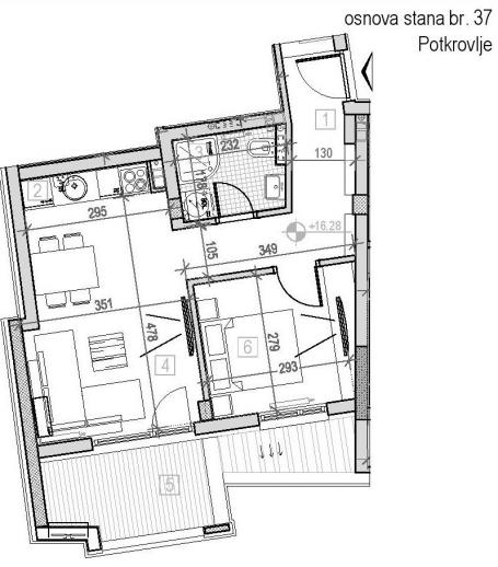 NOVI SAD - PODBARA - 41.87 m2