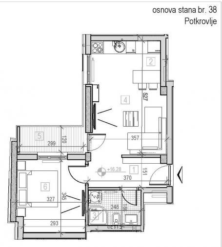 NOVI SAD - PODBARA - 41.04 m2