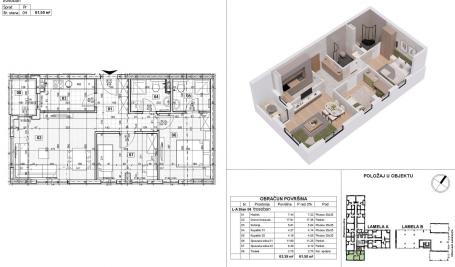 NOVI SAD - TELEP - 61.50 m2