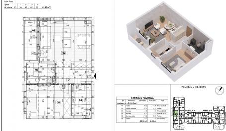 NOVI SAD - TELEP - 47.43 m2
