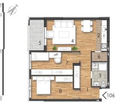 NOVI SAD - TELEP - 64.62 m2