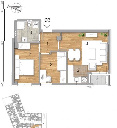 NOVI SAD - PODBARA - 47.93 m2