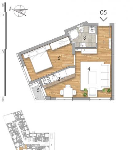 NOVI SAD - PODBARA - 37.10 m2
