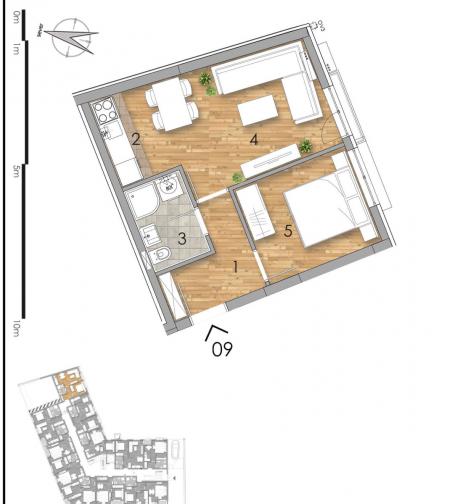 NOVI SAD - PODBARA - 40.31 m2