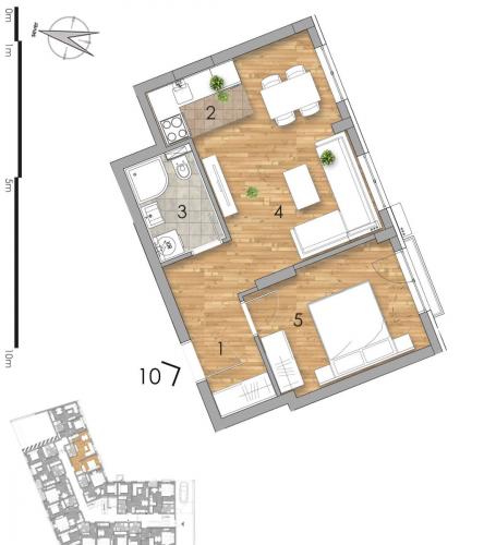NOVI SAD - PODBARA - 39.05 m2