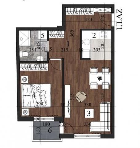 NOVI SAD - GRBAVICA - 46.85 m2