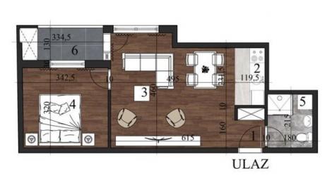NOVI SAD - GRBAVICA - 43.70 m2