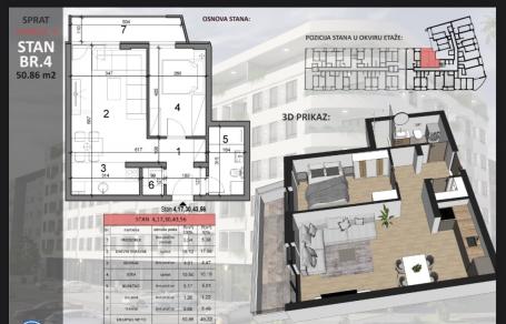 NOVI SAD - SAJAM - 50.86 m2