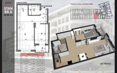 NOVI SAD - SAJAM - 50.08 m2