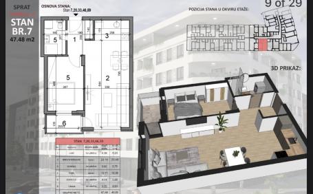 NOVI SAD - SAJAM - 47.48 m2