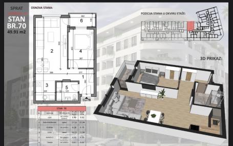 NOVI SAD - SAJAM - 49.91 m2
