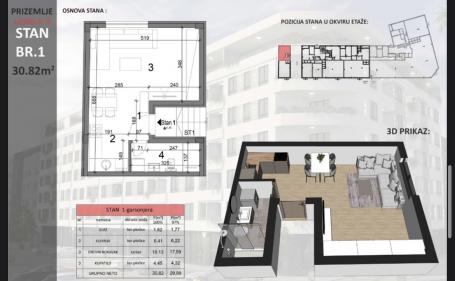 NOVI SAD - SAJAM - 30.82 m2