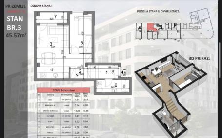 NOVI SAD - SAJAM - 45.57 m2