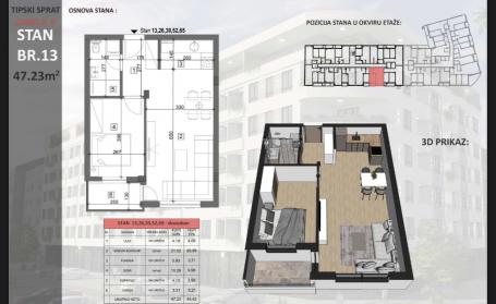 NOVI SAD - SAJAM - 47.23 m2