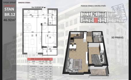 NOVI SAD - SAJAM - 46.92 m2
