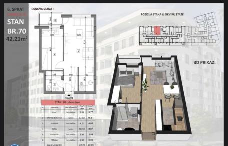NOVI SAD - SAJAM - 42.21 m2