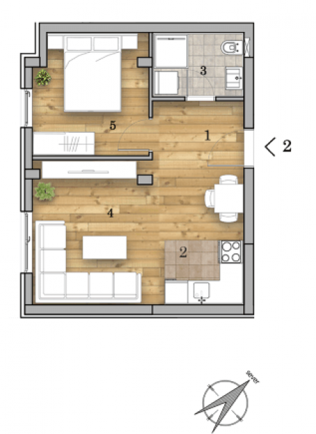 NOVI SAD - TELEP - 37.37 m2